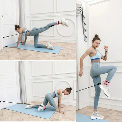 Conjunto de bandas de resistencia, equipos de ejercicio de entrenamiento, correas de tobillo, bandas elásticas de Fitness para Yoga, gimnasio en casa, deporte para hombre y mujer
