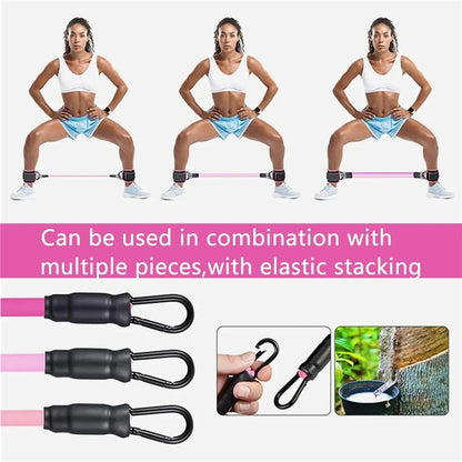 Conjunto de bandas de resistencia, equipos de ejercicio de entrenamiento, correas de tobillo, bandas elásticas de Fitness para Yoga, gimnasio en casa, deporte para hombre y mujer